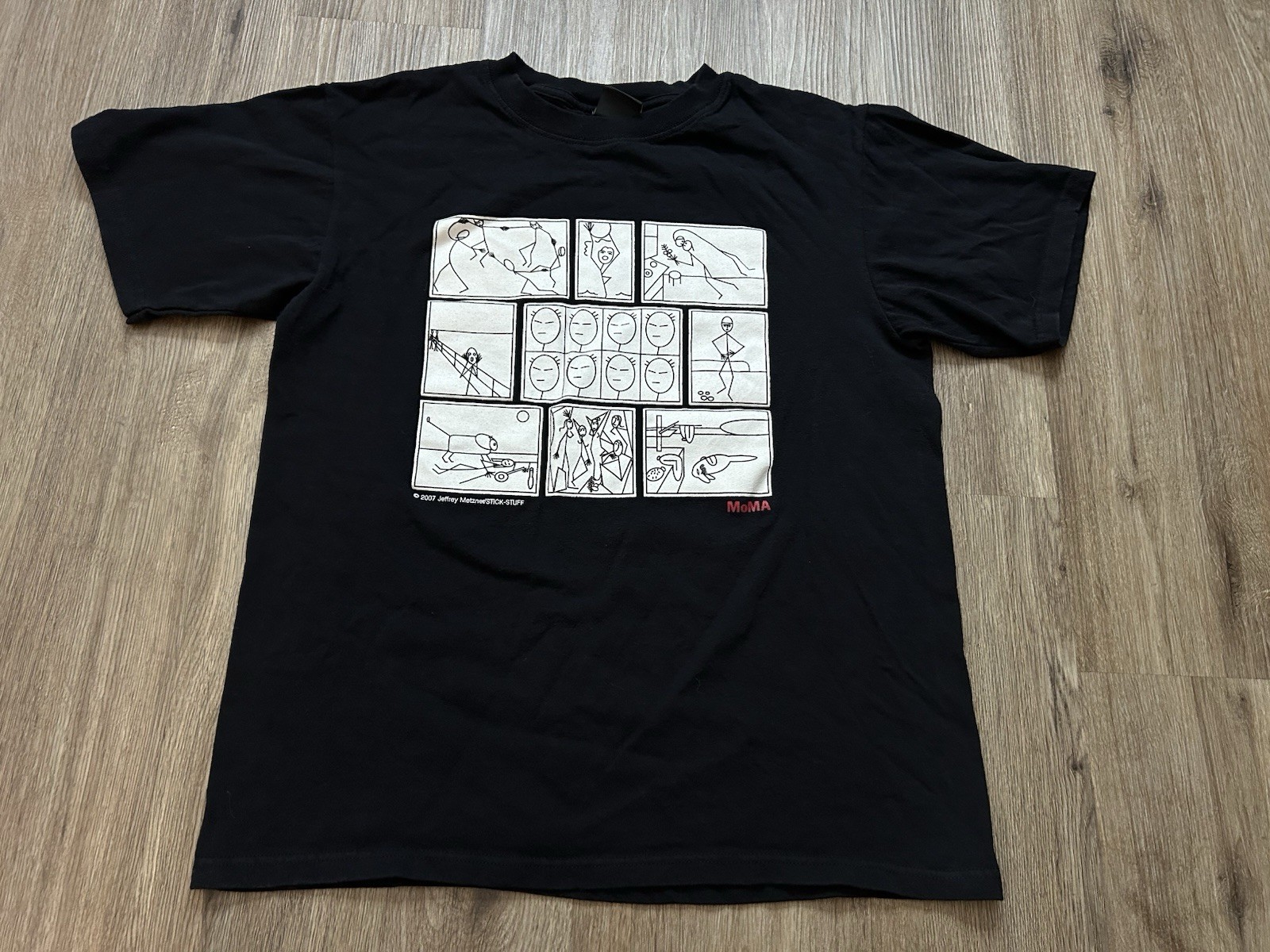 2007 STICK-STUFF by Jeffrey Metzner Museum Of Modern Art MoMA T Shirt