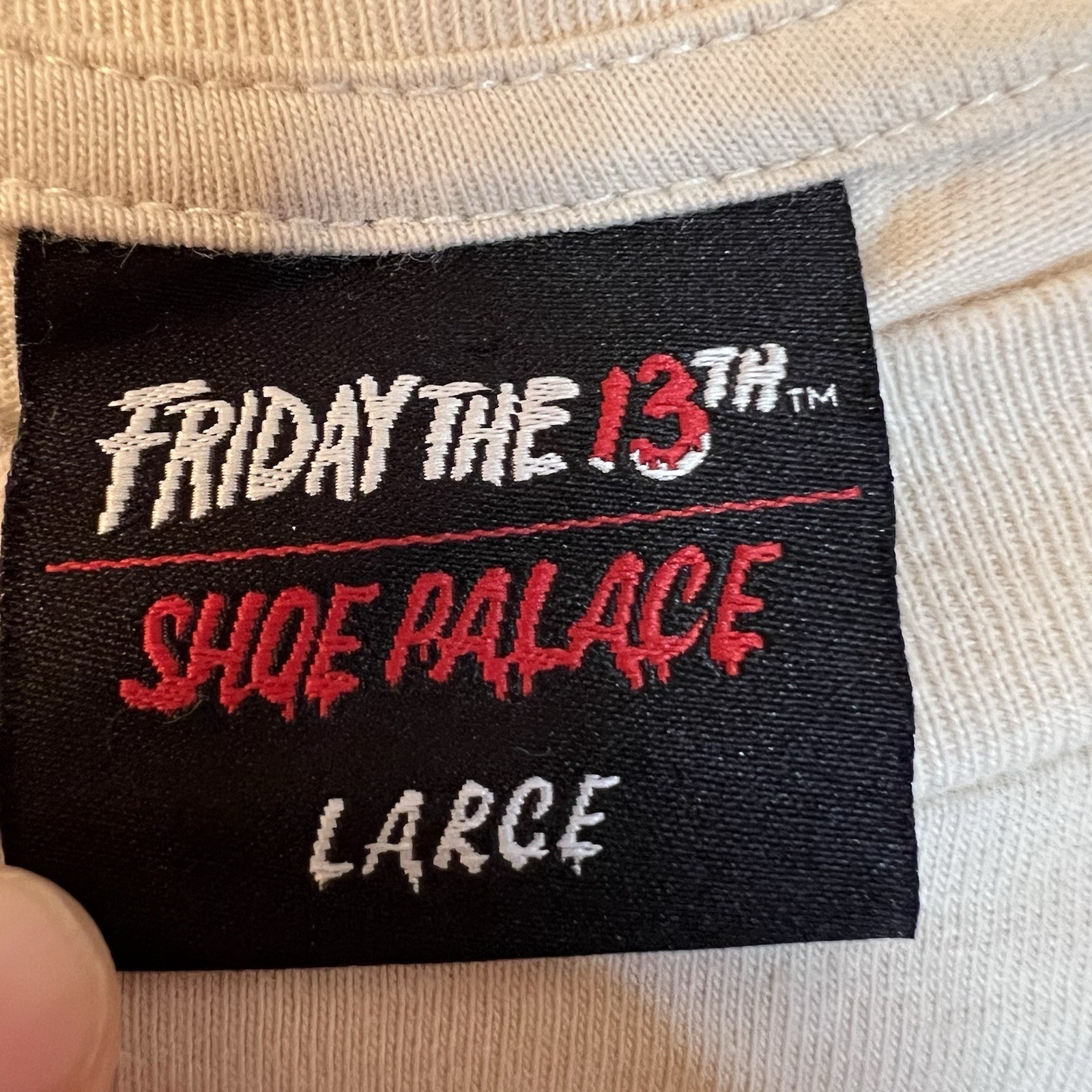 Friday The 13th Camp Crystal Lake X Shoe Palace Size Large/ Beige Color gallery