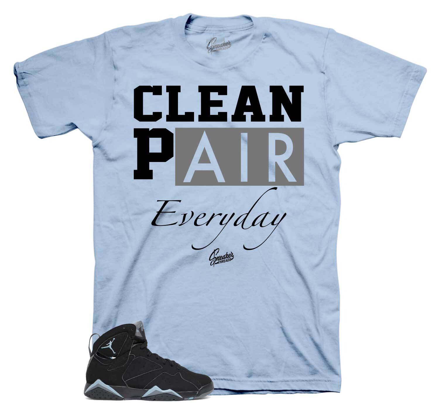 Shirt To Match Jordan 7 Chambray Sneakers Shoes - Clean Pair Tees gallery
