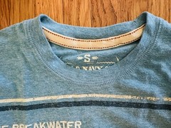 Old Navy “The Breakwater Venice Beach Calif” Blue T-Shirt Size S Heritage Surf