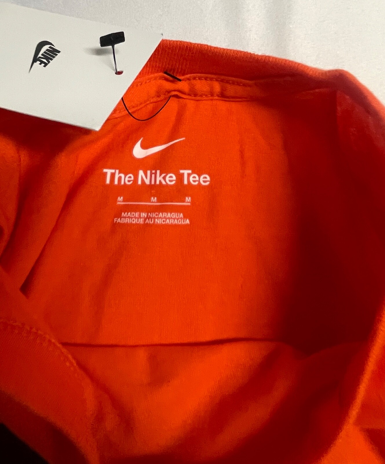 Nike Air Men's Athletic T-Shirt Size MEDIUM Blocked Logo Gym Graphic FD6660 820 gallery