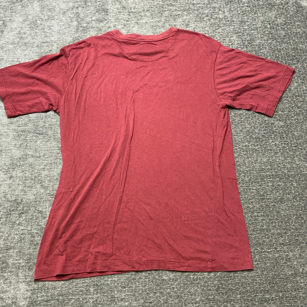 Dickies Authentic T Shirt Mens Large Burgundy Cotton Non Stretch Graphic Print gallery