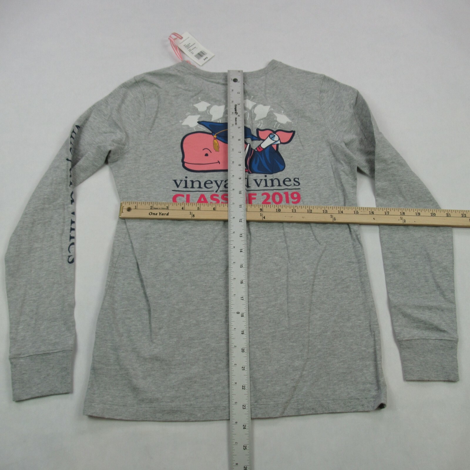 Vineyard Vines Shirt Mens 2XS Gray Long Sleeve Crew Neck Pocket Cotton gallery