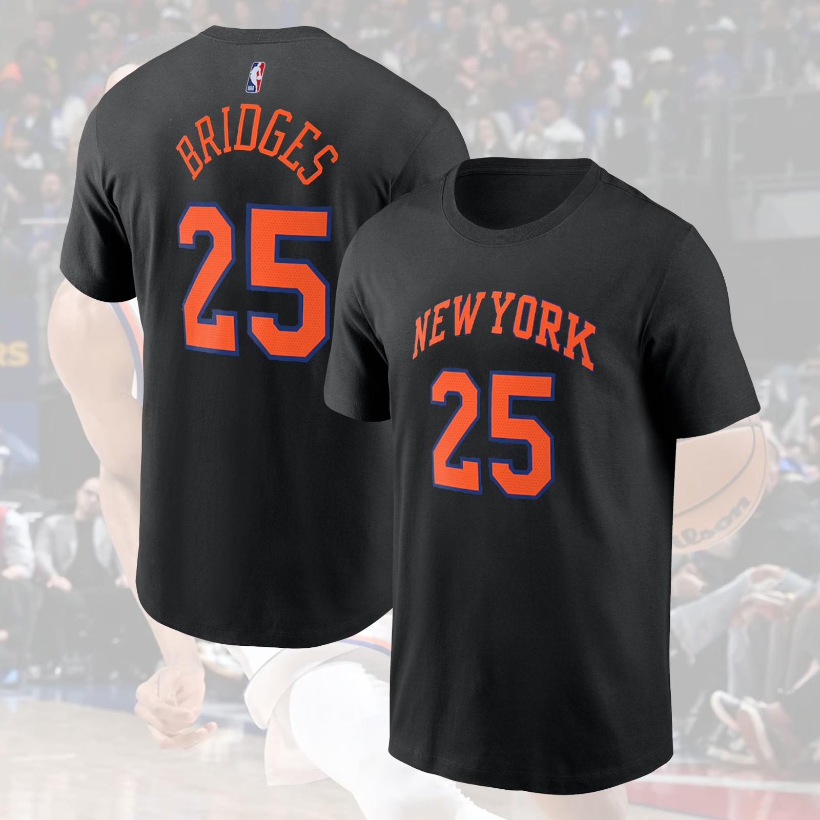 SALE ITEM! Mikal Bridges #25 New Y0rk Knicks 2026 Name & Number For Fans gallery