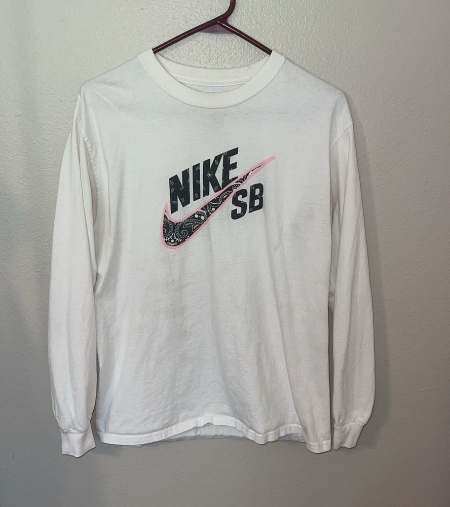 Nike SB x Travis Scott Cactus Jack White Long Sleeve Cotton Tee Men’s M