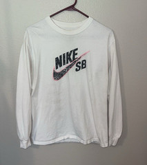 Nike SB x Travis Scott Cactus Jack White Long Sleeve Cotton Tee Men’s M