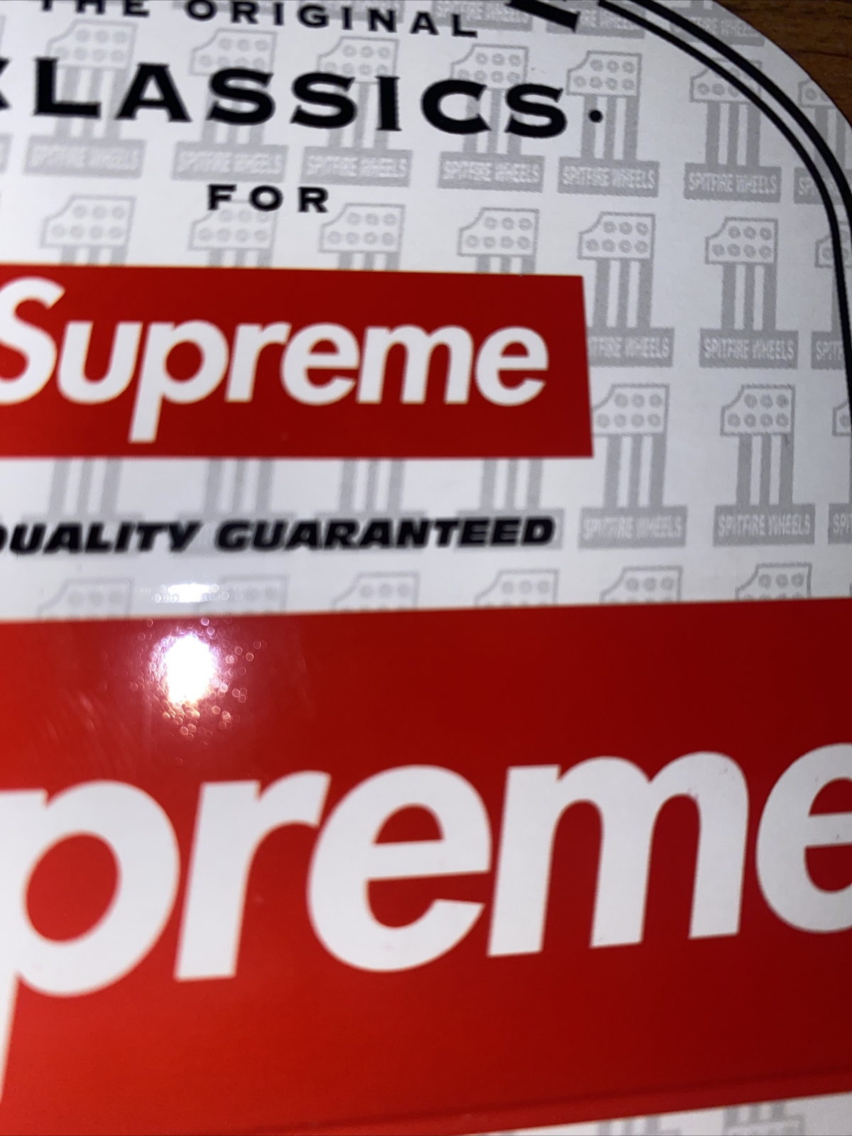 2 Rare Supreme 2021 Sample Harley Davidson Cease And Desist Spitfire Skateboard gallery