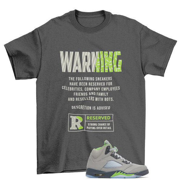 Reserved Green Bean Shirt to Match Air Jordan 5 Green Bean / DM9014-003