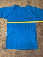 Guy Harvey Graphic Ocean Fish Tee Mens Size Medium Blue Beach Shirt