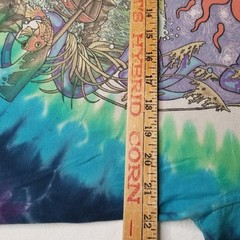 Liquid Blue GRATEFUL DEAD Light House Fisherman Tie Dye Band T Shirt Y2K Large