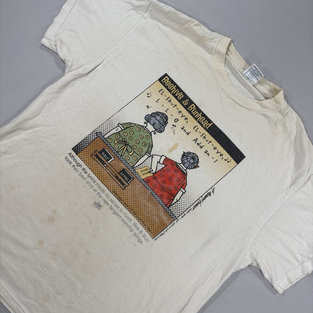 Vintage Beehive & Bunhead T-Shirt Single Stitch Size Large