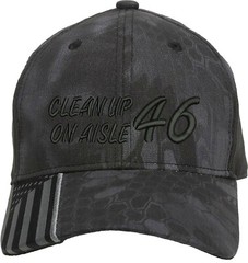 Cleanup on Aisle 46 Embroidered Structured Adjustable One Size Fits All US Flag