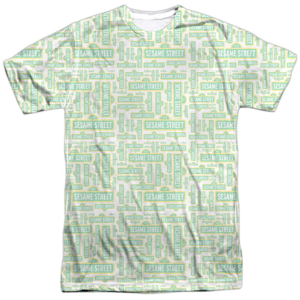 Sesame Street Puzzle Pattern Unisex Adult Halloween Costume T Shirt, S-3XL gallery