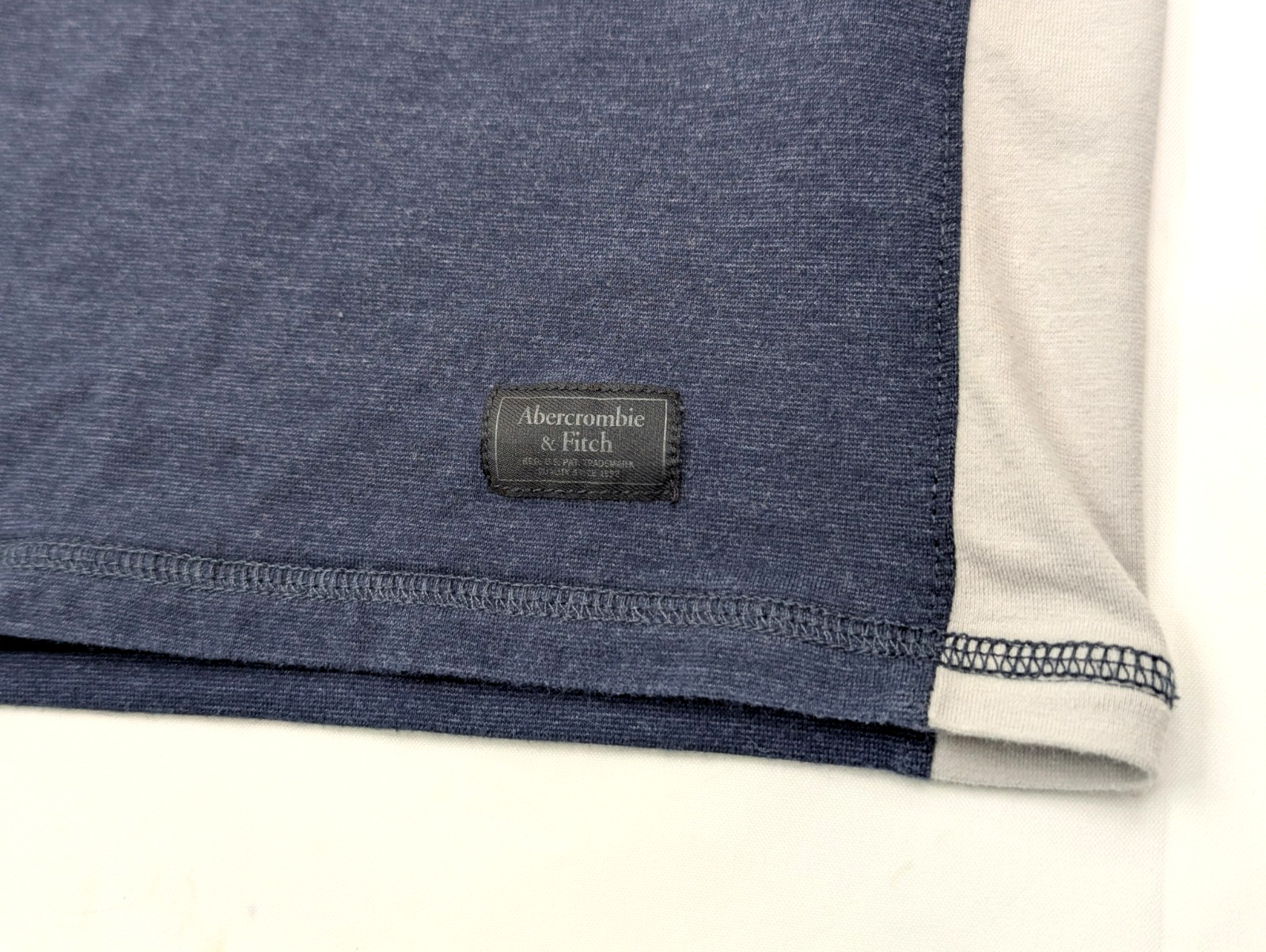 Abercrombie & Fitch 1/4 Zip Lightweight Pullover Shirt Sweater, Men M, Blue EUC gallery