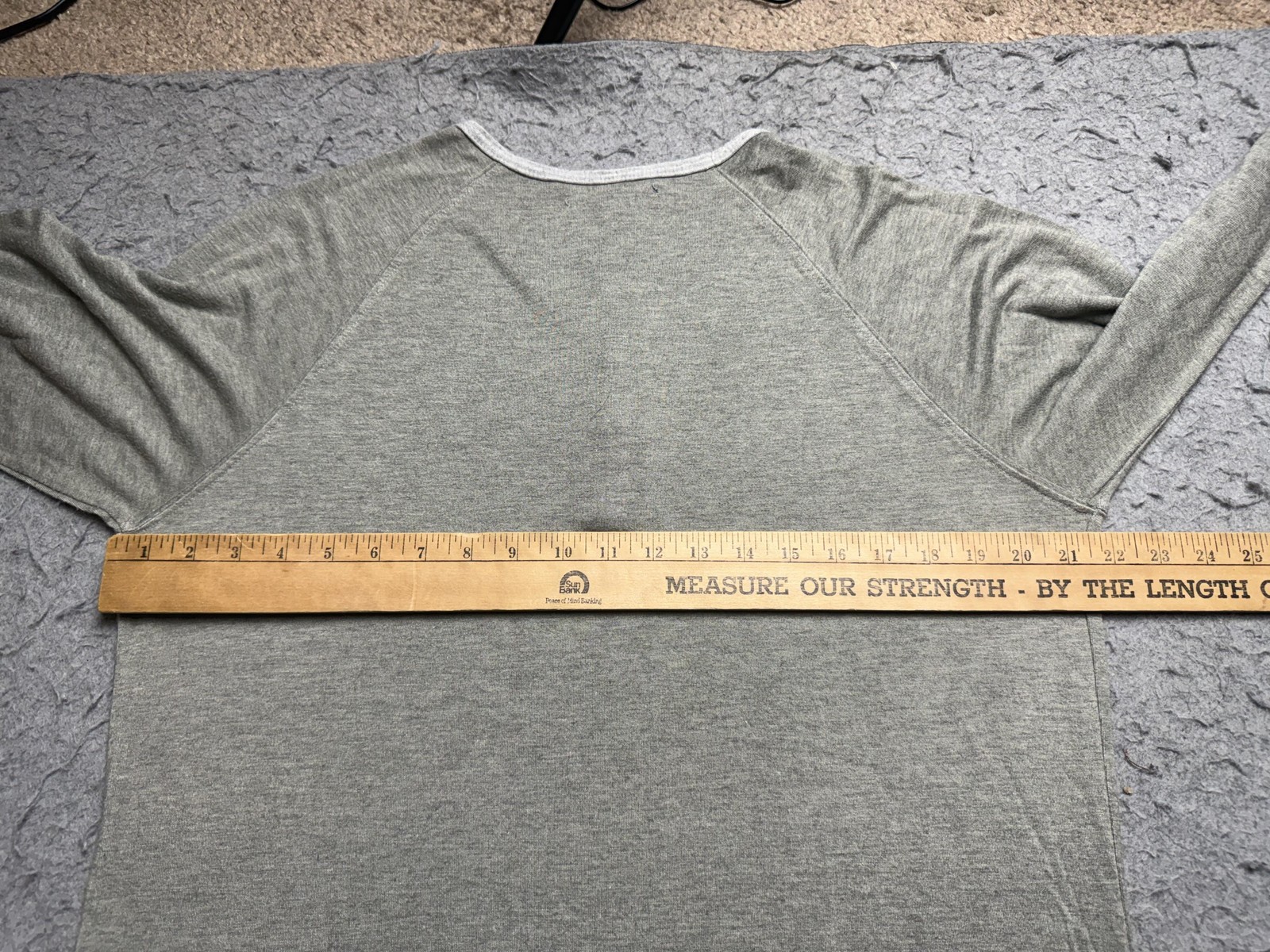 Shore Shirt Mens XL Green Long Sleeve Henley Cotton Rayon Polyester Made In USA gallery