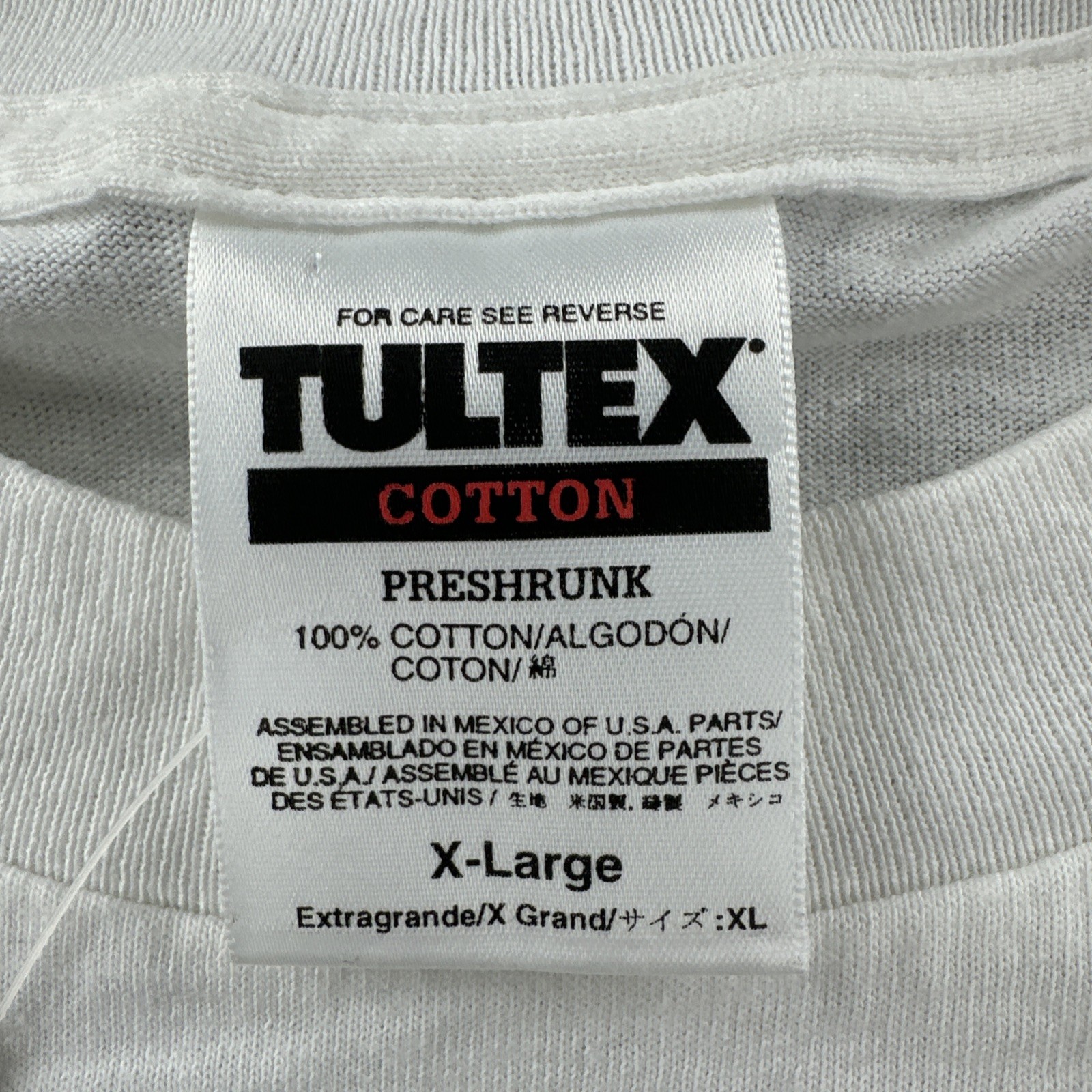 Vtg Tultex Mens XL White Shirt Rene Dickerson Colored People Art Tee 93 NWT 90s gallery