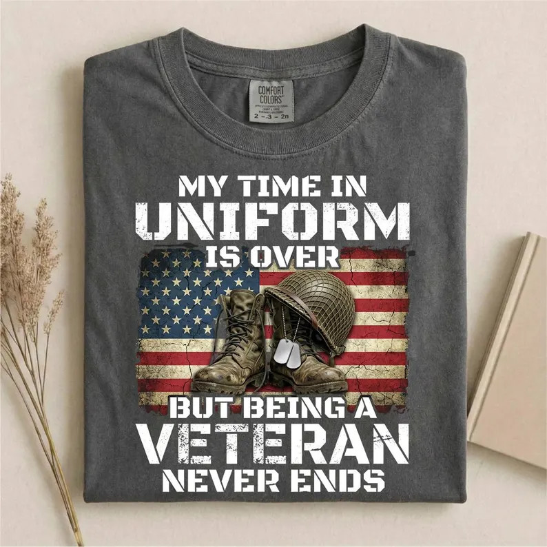 My Time In Uniform Veteran Comfort Tee gallery