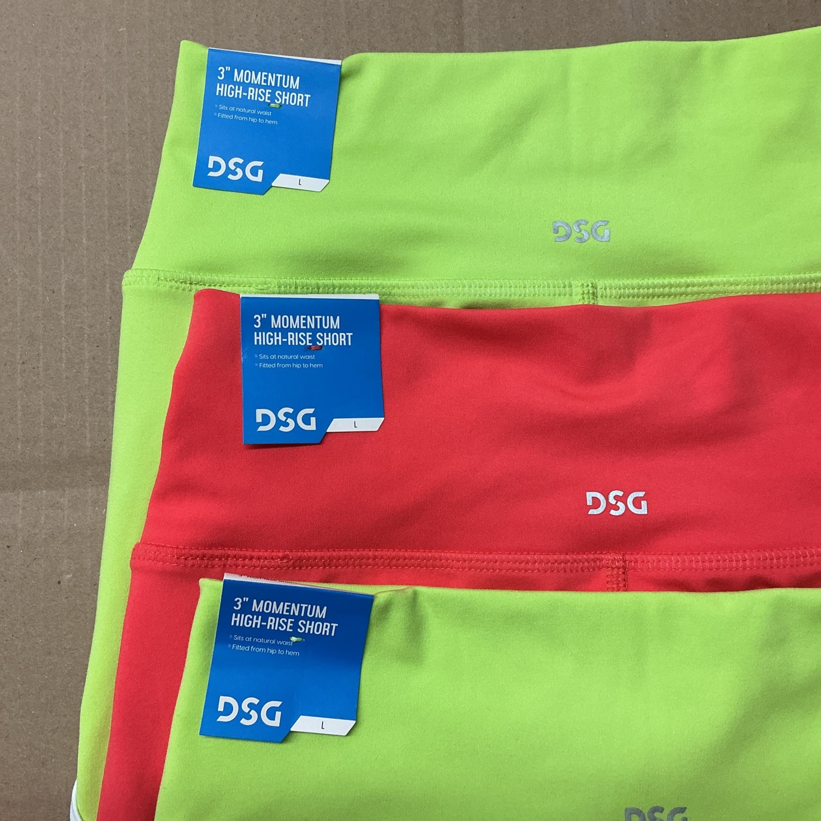 DSG 3” Momentum High Rise Short Lot Of 3 Size Large MSRP $54.00 Eby4298 gallery