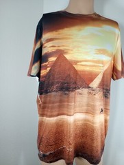 Preowned Super Massive Men’s 2XL 95% Polyester 5% Lycra Egyptian Graphic T-Shirt