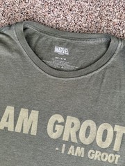 Marvel I Am Groot Unisex Olive Green Guardians Galaxy MCU Graphic T-Shirt, med