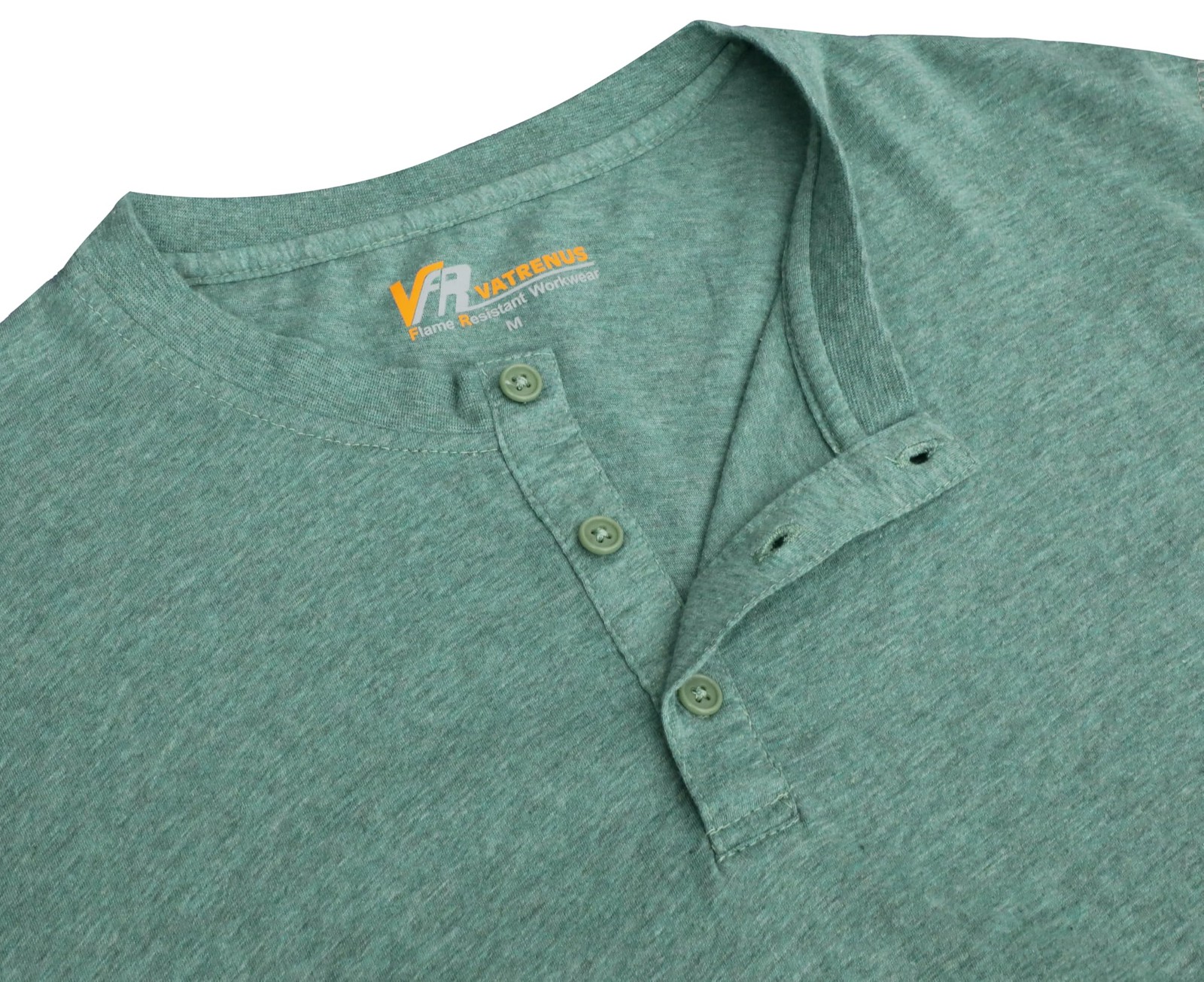 FR Shirts 4oz Flame Resistant Henley 100 Cotton Pre-Washed Fire Retardant gallery