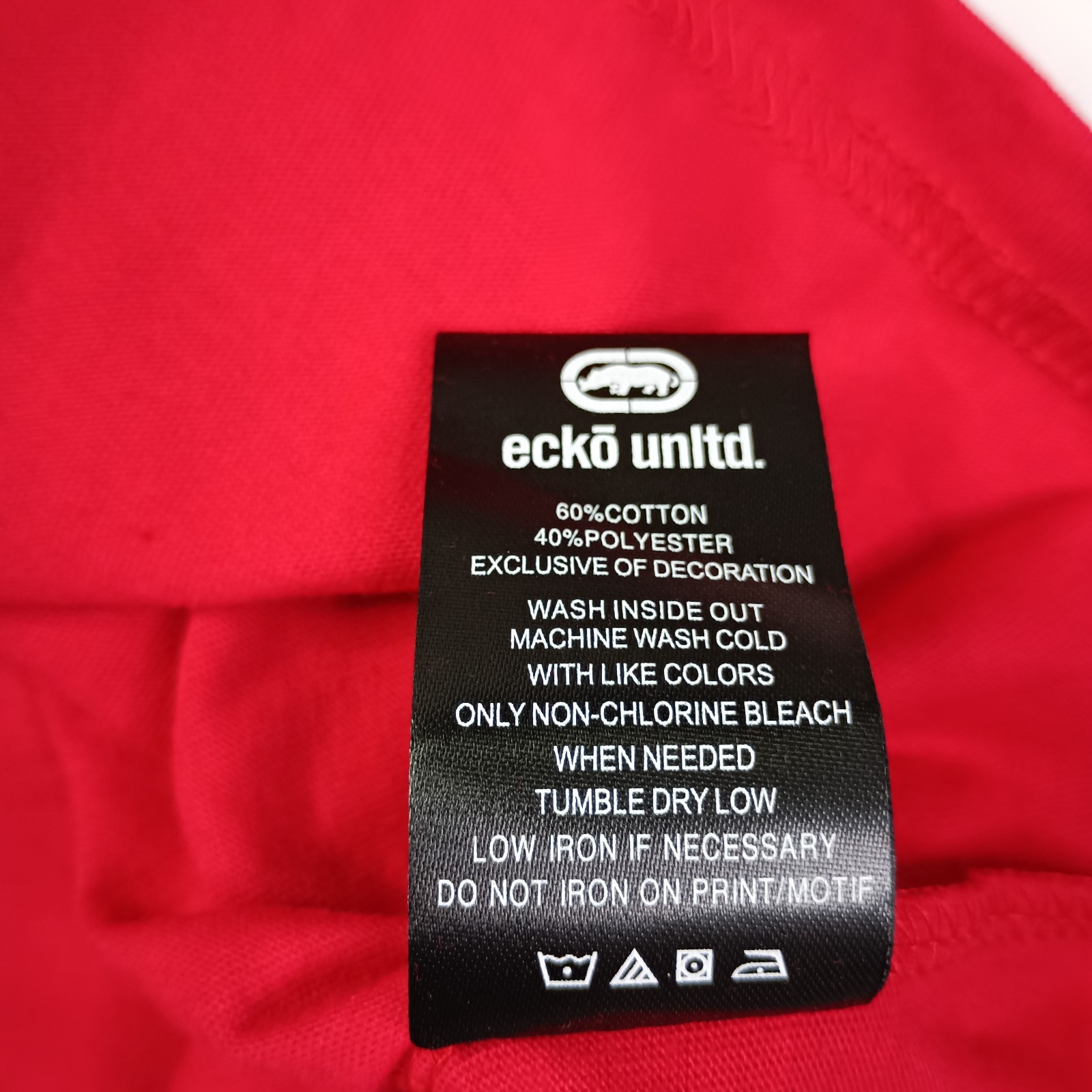 Ecko Unltd Graphic T-Shirt Men's Size M Medium True Red Short Sleeve Embroidered gallery