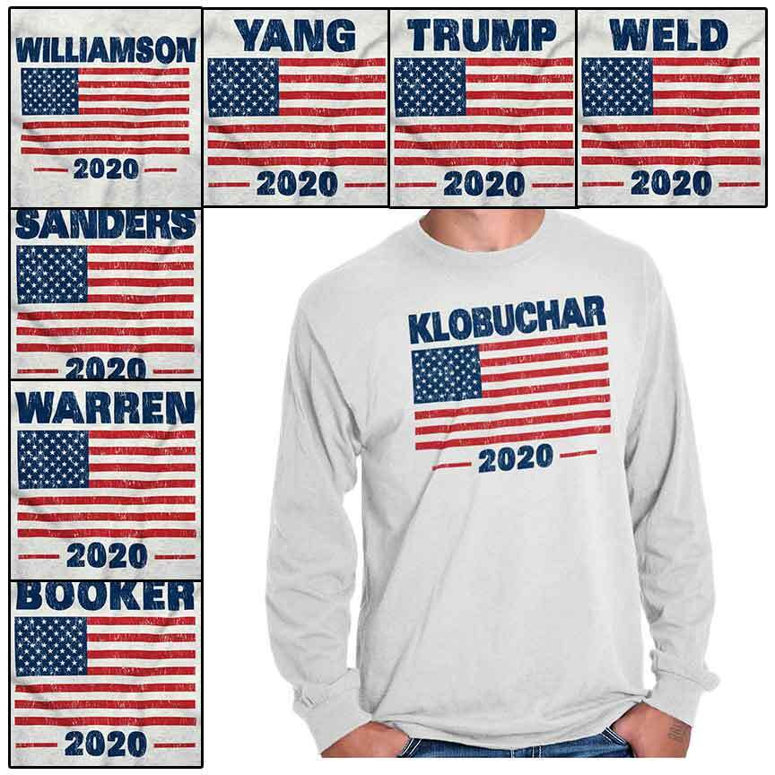 Election American Campaign Booker 2020 Gift Long Sleeve Tshirt Tee for Adults gallery