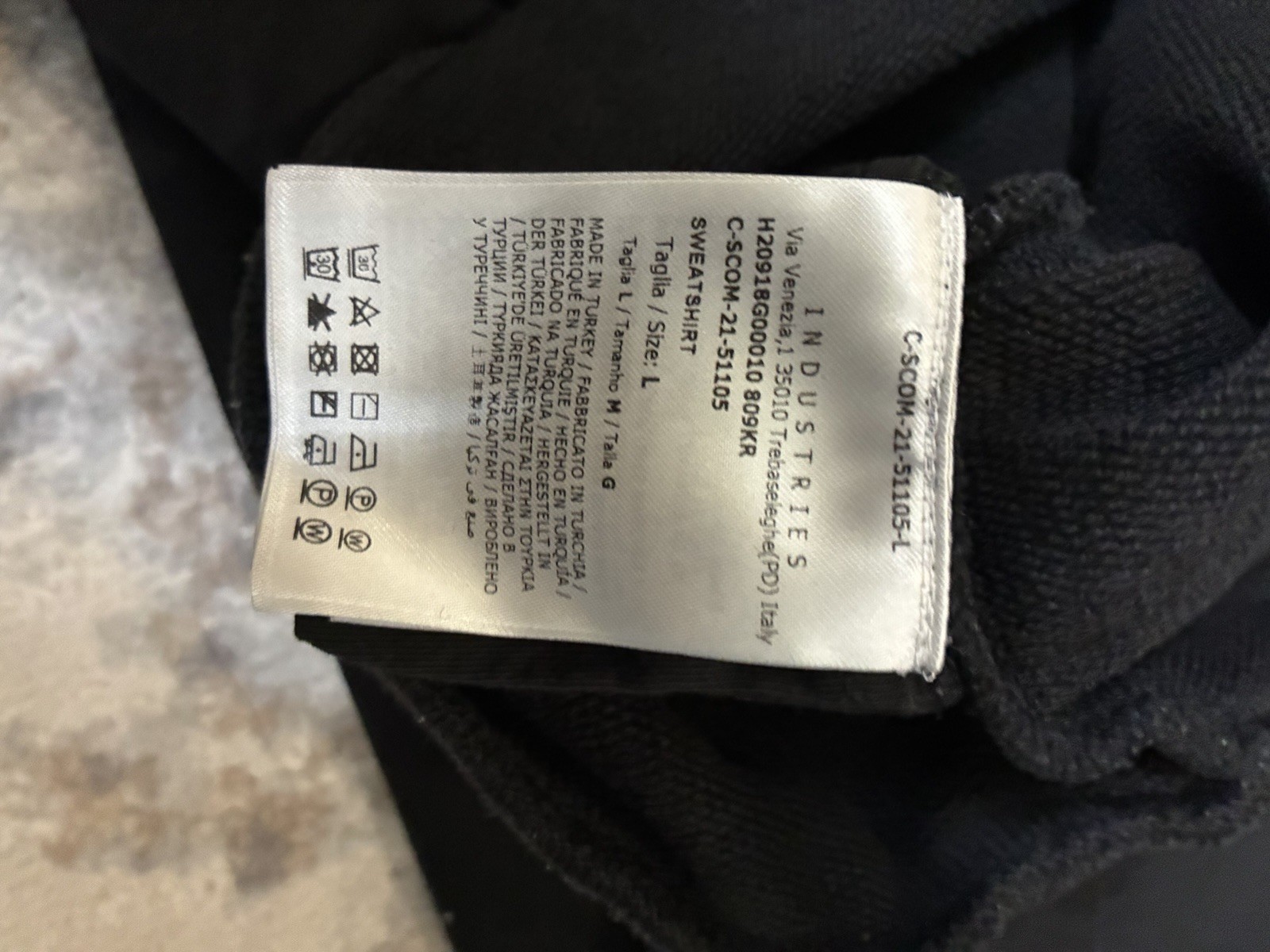 Moncler Black Crew Neck Sweatshirt Embroidered Moncler Text - Large - $985 gallery