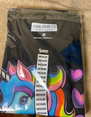 UNICORN Rainbow “Autism” Support Black Unisex Teen Hearts Clothing Tee- NWT