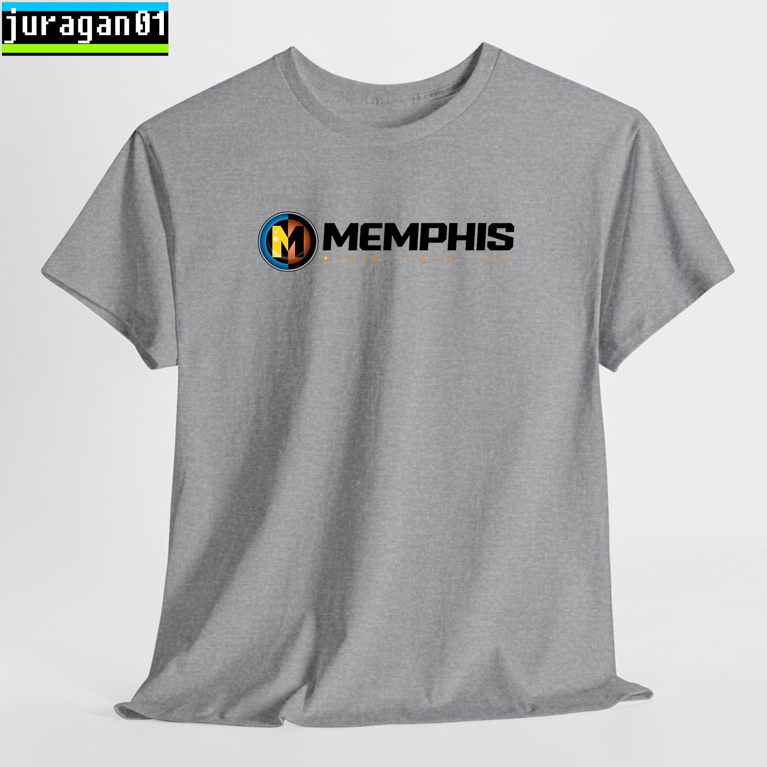 Memphis Car Audio Logo Black/Navy/Sport Grey/White/Red T-Shirt S-5XL gallery
