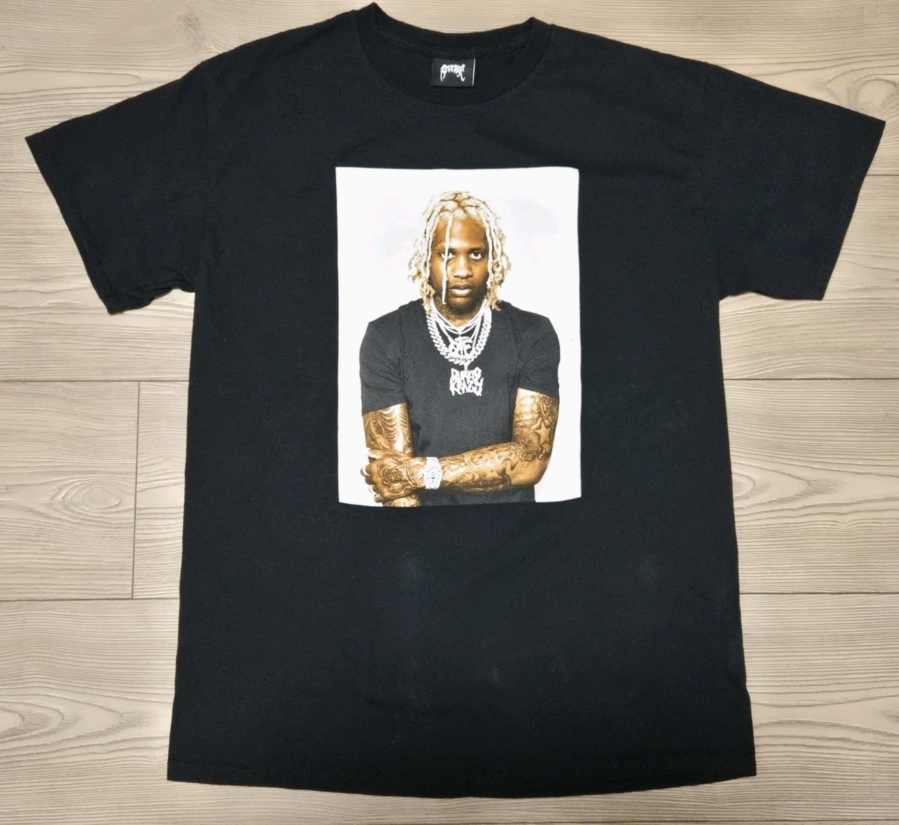 OTF X REVENGE LIL DURK PHOTO TEE Shirt BLACK Size Medium Authentic Rap T gallery