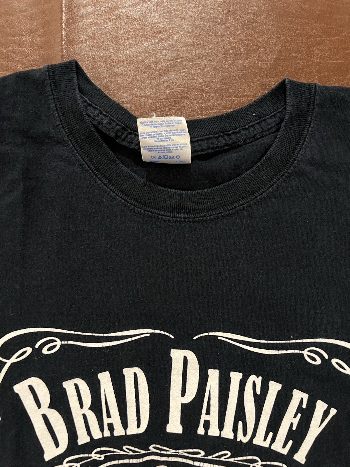Braid Paisley Alcohol Band Shirt - Dual Sided - Size Large gallery