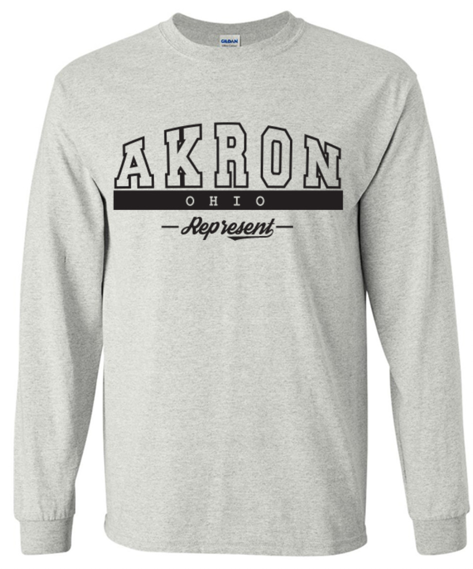 Akron Ohio State T-Shirt Long Sleeve Graphic Tees Unisex Apparel Design gallery