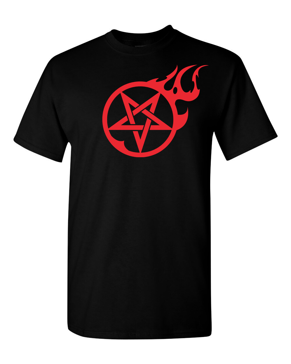 FLAMING PENTAGRAM Unisex T-Shirt Multi Colors S-XL FREE S&H! Kyle Millar art gallery
