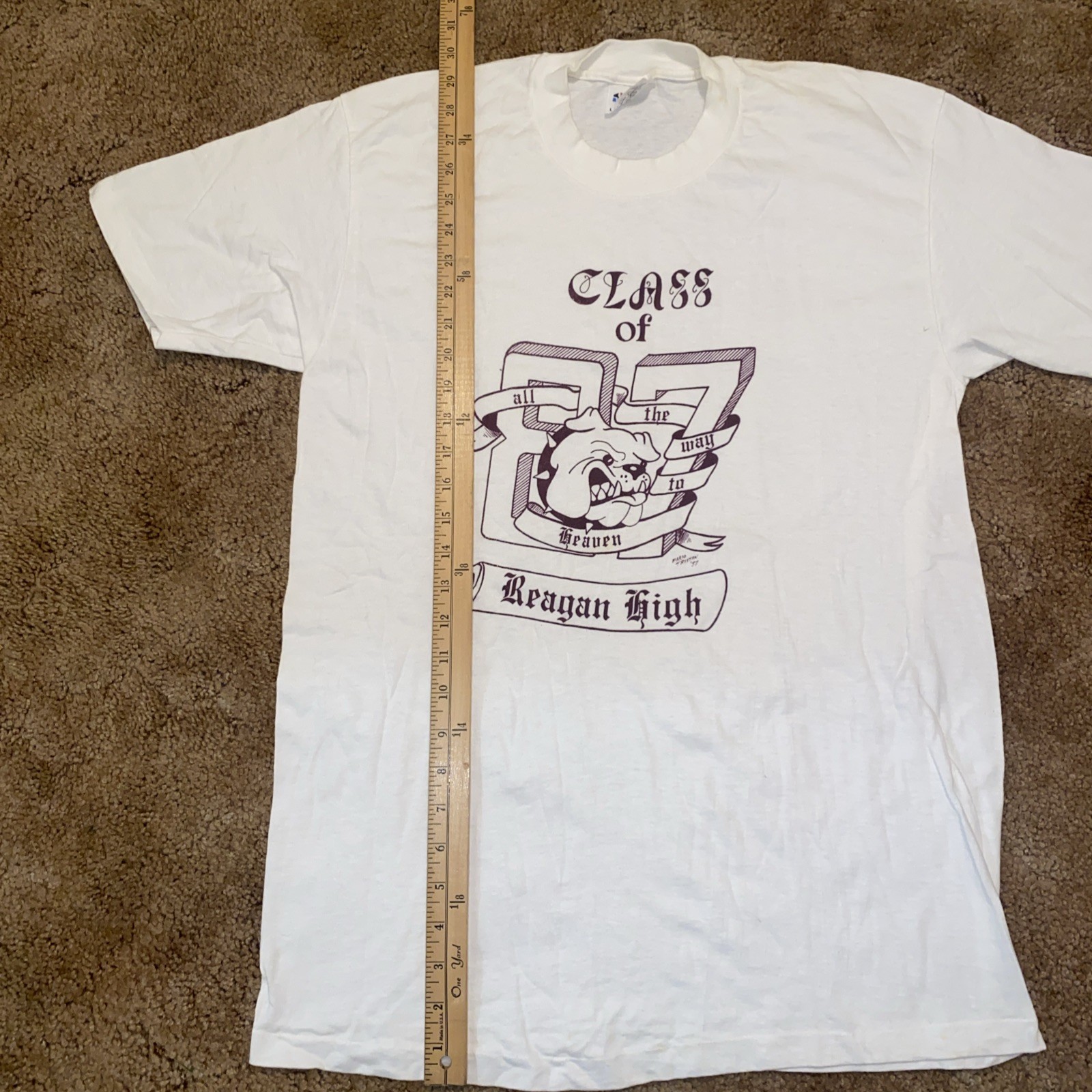 VTG John Regan High School Houston TX Class Of 97 Stedman Single Stitch Shirt L gallery