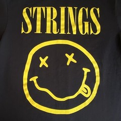 BILLY STRINGS Nirvana Mashup Jam Band Bluegrass T-Shirt. MEDIUM (NV) Preowned