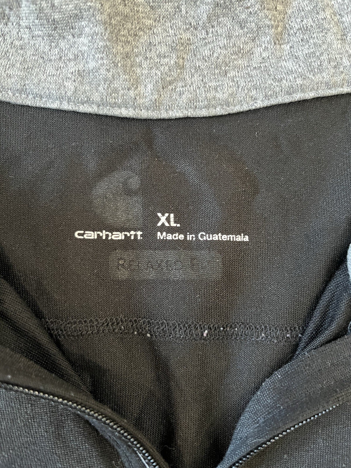 Carhartt Mens Shirt FORCE RELAXED FIT Lightweight Long Sleeve Black 1/4 zip XL gallery