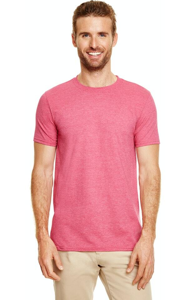 Gildan G640 Adult Unisex Softstyle® tshirt SM Small Heather Cardinal Red Shirt gallery