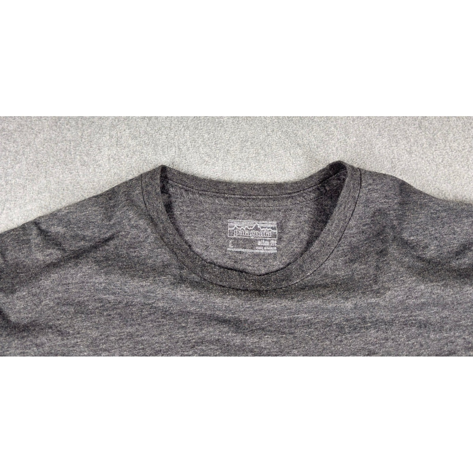 Patagonia Shirt Mens Large Blue Glider Live Simply Graphic Slim Fit Tee gallery