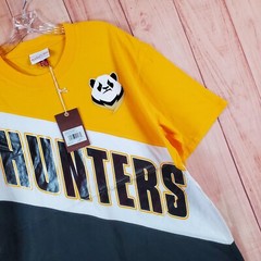 Mitchell & Ness Mens T-Shirt Large Multi Colorblock Short Sleeve Chengdu Hunters