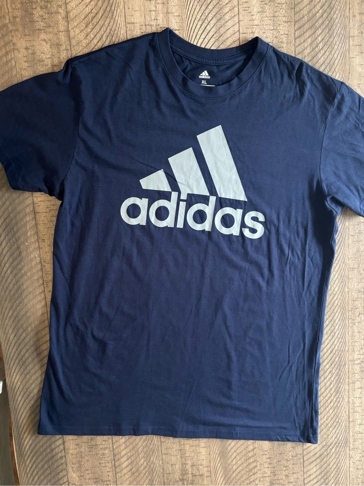 adidas Navy Blue Logo Short Sleeve Tee - XL gallery