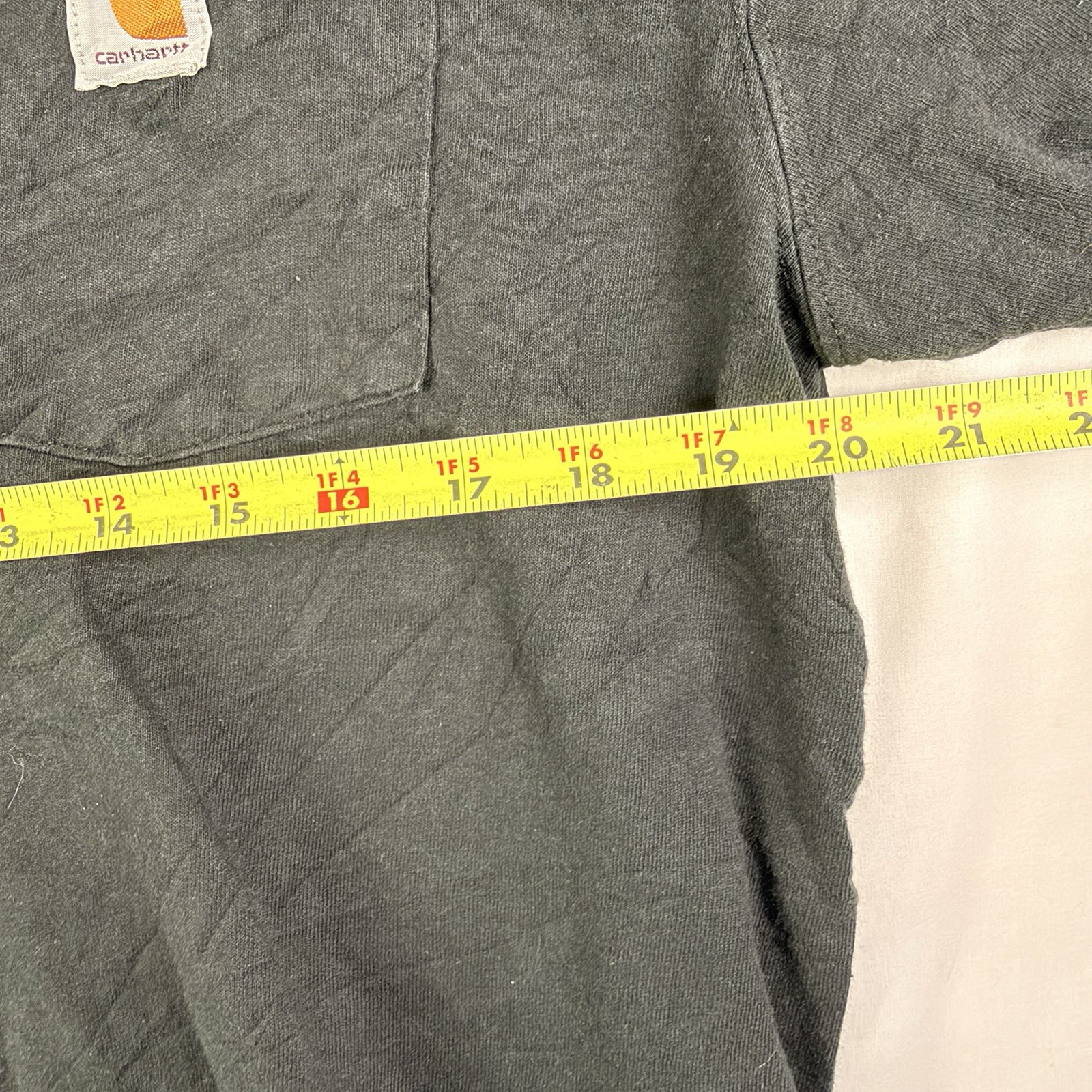 Carhartt T-Shirt Men's M Original Fit Black Short Sleeve Pocket Tee gallery