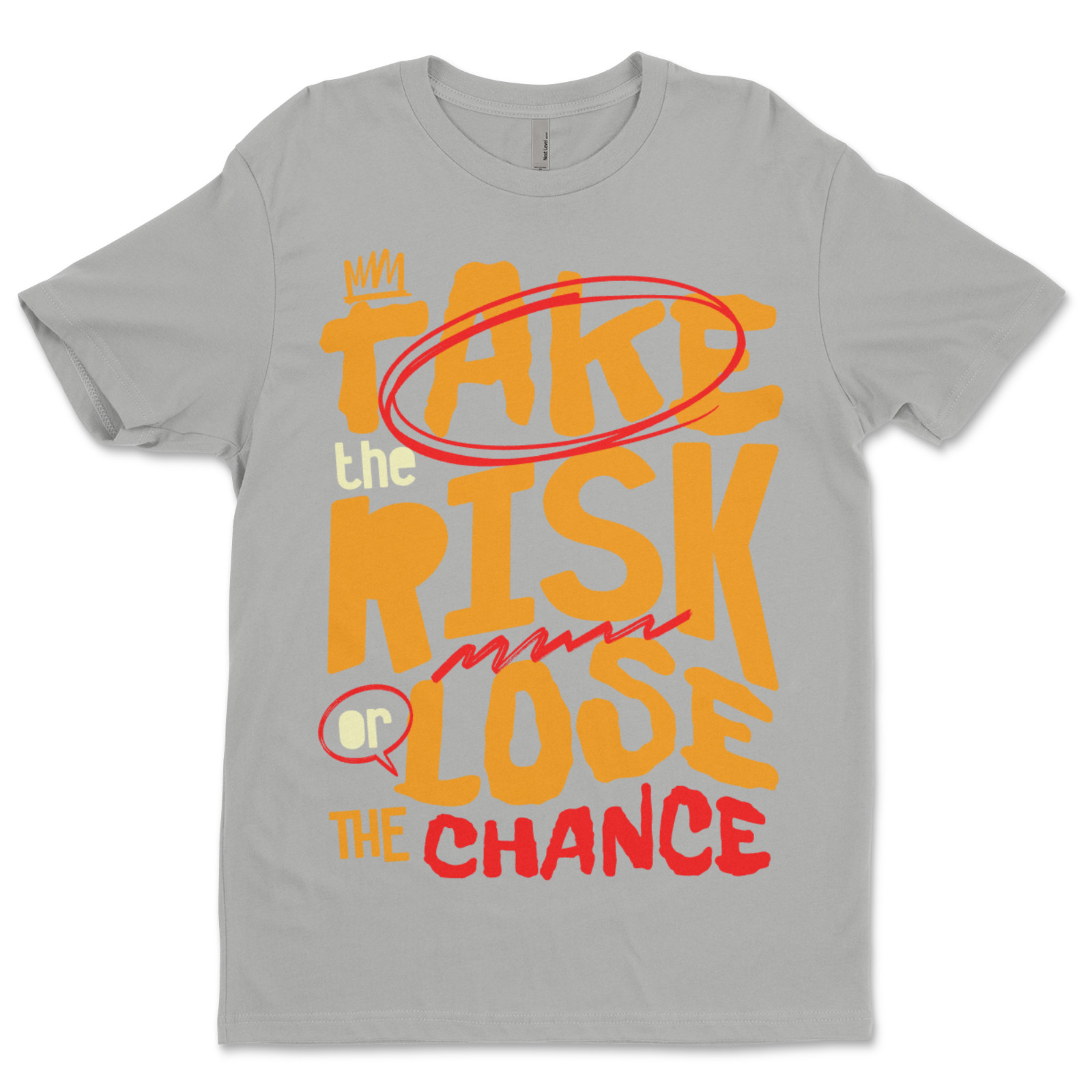 Custom T-Shirt Take The Risk, Dtf Print On Next Level T-Shirt unisex Soft Cotton gallery