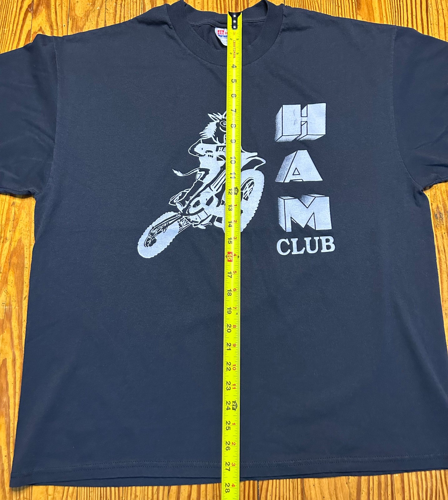 Vintage HAM Club Tee Mule on Dirtbike Ham Radio Missouri Moto Single Stitch XL gallery