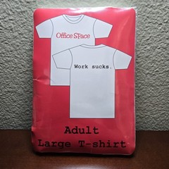“Office Space/ Work Sucks” Large T-shirt