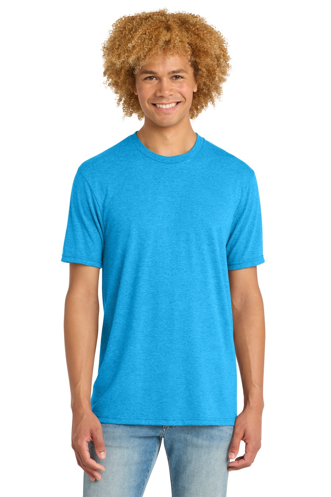 District DM130 Perfect Tri Tee Turquoise Frost XL gallery
