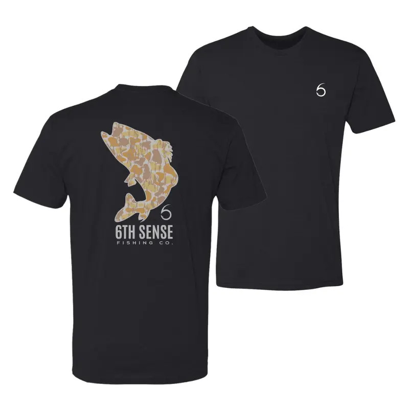 6th Sense Fishing Hunting Giants Camo Fish T-Shirt Offshore Lifestyle Apparel gallery