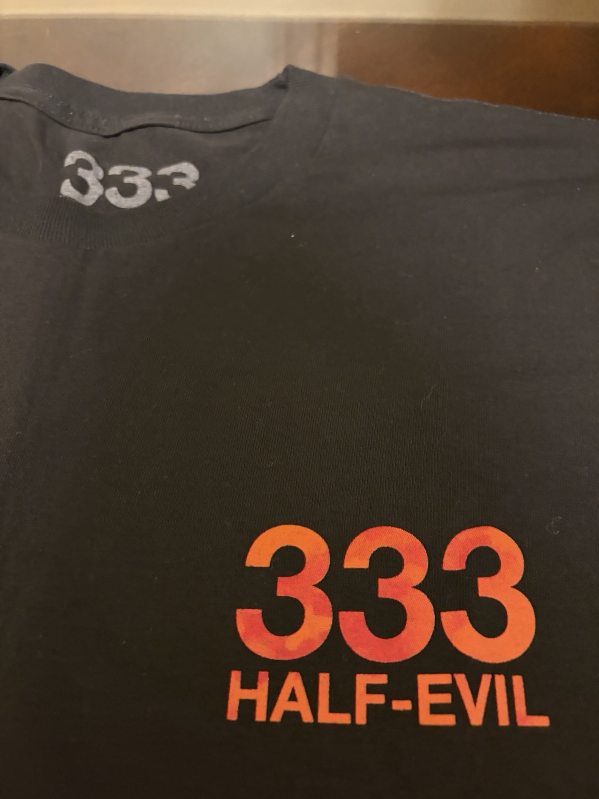 Men’s Half Evil 333 Black Shirt Size XL Pre-owned Supported by Hellbent Cloonee gallery