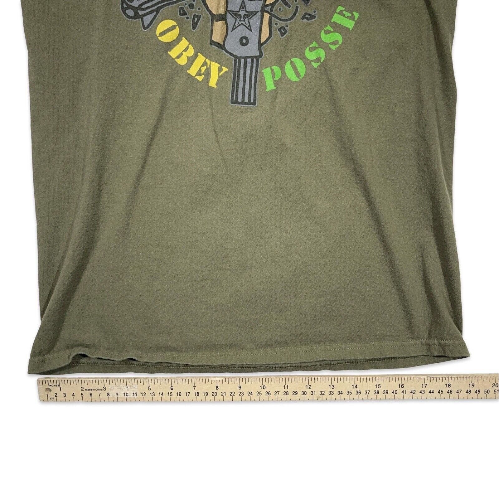 Vintage Obey Posse T Shirt Men M Medium Graphic Logo Stop The Violence Y2K Rare gallery