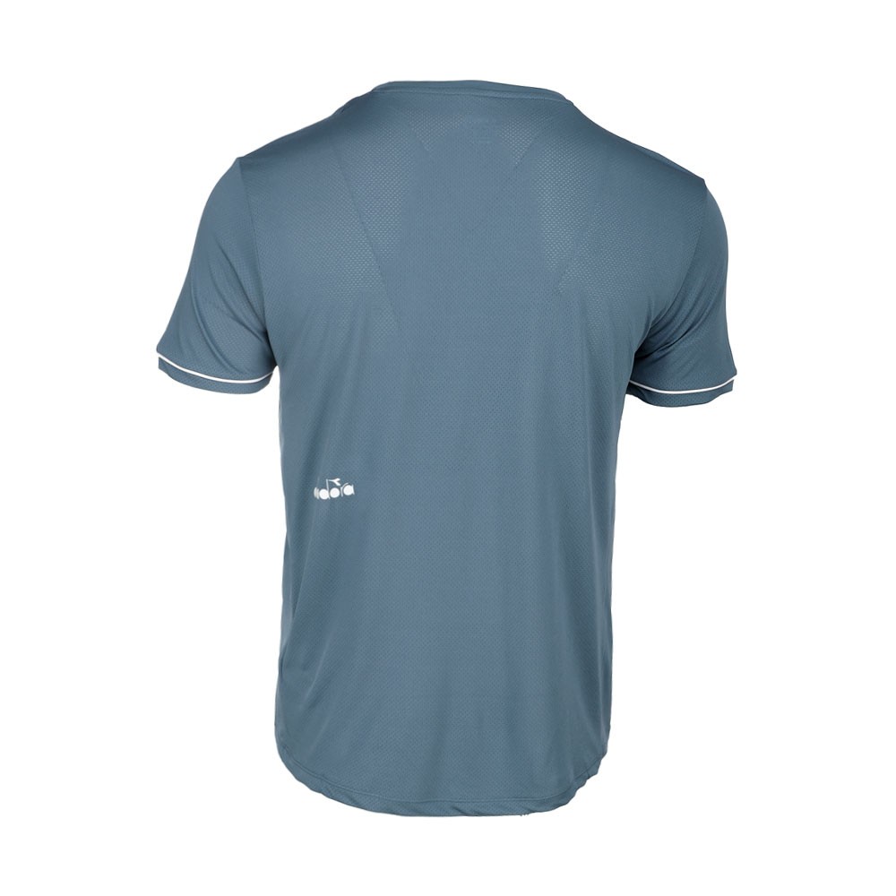 diadora Tennis Crew Neck Short Sleeve Athletic T-Shirt Mens Blue Casual Tops 180 gallery